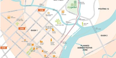 Карта Тхань Бінь раён