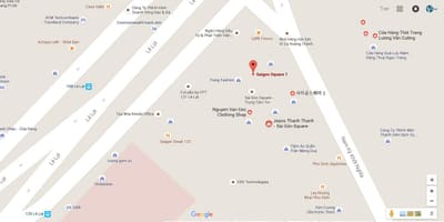 Карта плошча Сайгон 